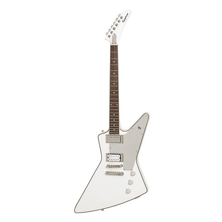 Ltd Ed Tommy Thayer White Lightning Explorer Metallic White  + étui Epiphone