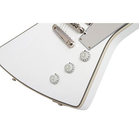 Ltd Ed Tommy Thayer White Lightning Explorer Metallic White  + étui Epiphone