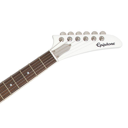 Ltd Ed Tommy Thayer White Lightning Explorer Metallic White  + étui Epiphone