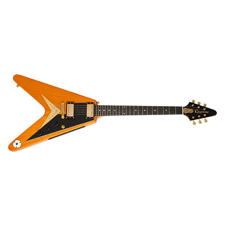 Ltd Ed Joe Bonamassa 1958 Amos Korina Flying-V Amber Natural + étui Epiphone