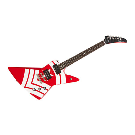 Jason Hook M-4 Explorer Red + housse Edition Limitée Epiphone