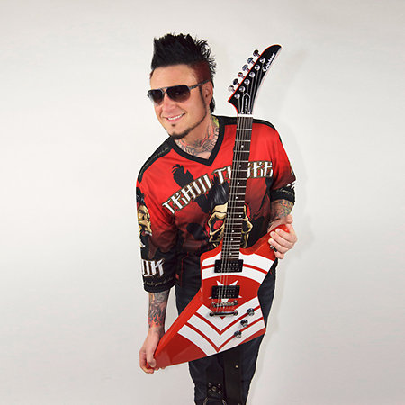 Jason Hook M-4 Explorer Red + housse Edition Limitée Epiphone