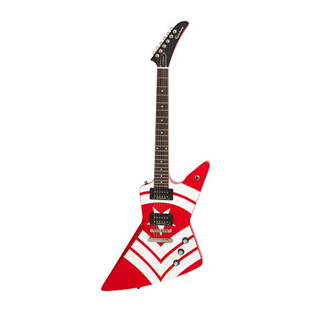 Jason Hook M-4 Explorer Red + housse Edition Limitée Epiphone