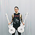 Ltd Ed Matt Heafy Snofall Les Paul Custom Alpine White housse Epiphone