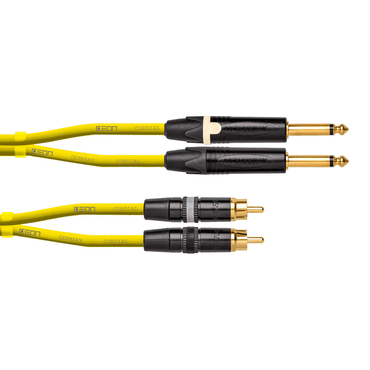 Câble Y Bretelle Minijack/RCA 6m - Jack 3.5mm Stéréo Vers 2 RCA Mâles Gold