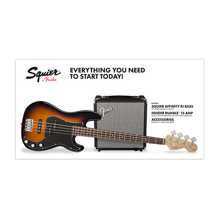 Squier by FENDER Affinity Series Precision Bass PJ Pack Sunburst