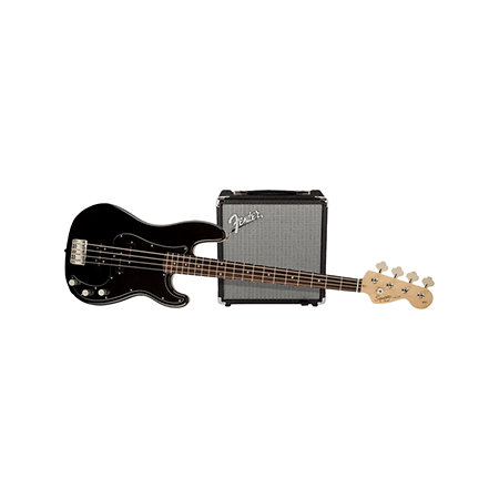 Affinity Series Precision Bass PJ Pack Black Squier by FENDER