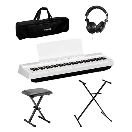 Pack P121 White+ Stand + Siège + Casque + Housse Yamaha