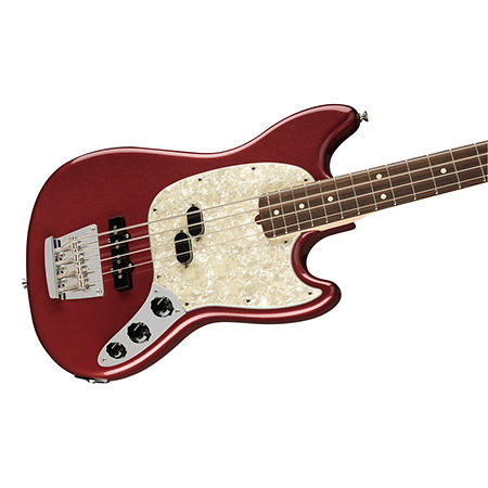 American Performer Mustang Bass Aubergine Fender