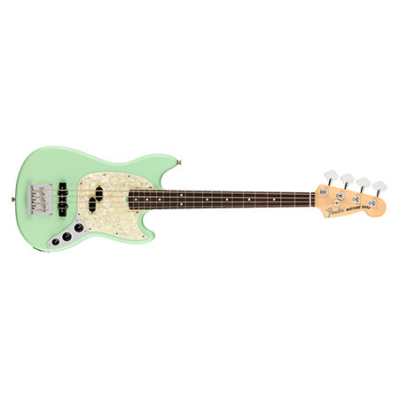 Fender American Performer Mustang Bass Satin Surf Green