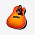 Hummingbird Avant Garde Mahogany Light Cherry Burst + étui Gibson