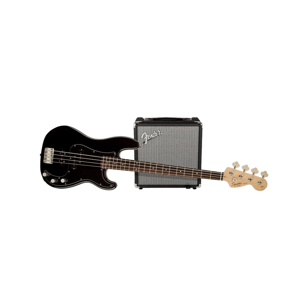 Squier By FENDER Affinity Series Precision Bass PJ Pack Black - Pack ...