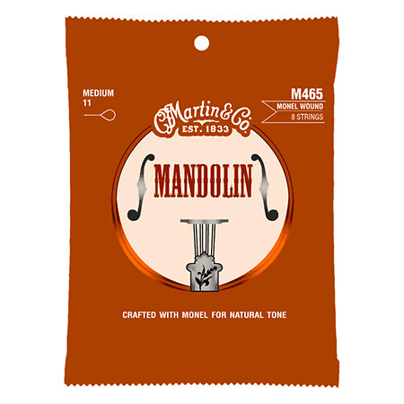 Martin Strings M465 MANDOLINE RETRO Monel Medium 11/40