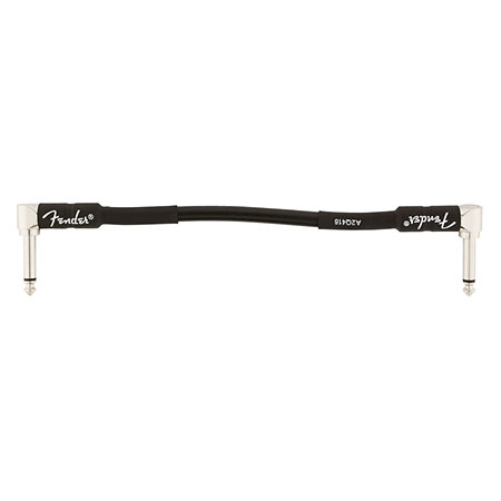 Professional Series Instrument Cable, 15cm, Black (Lot de 20) Fender