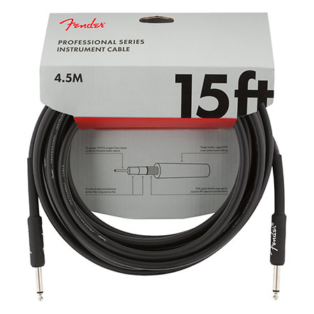 Fender Professional Series Instrument Cable, 4,5m, Black