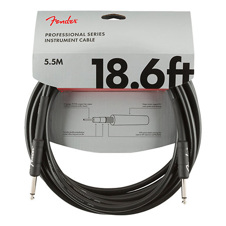 Fender Professional Series Instrument Cable, 5,5m, Black