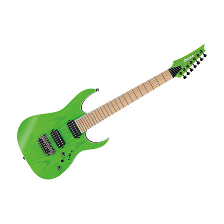 Ibanez RGR5227MFX-TFG Transparent Fluorescent Green avec son étui