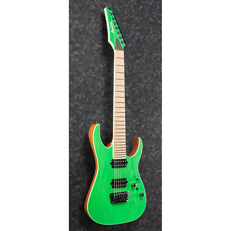 RGR5227MFX-TFG Transparent Fluorescent Green avec son étui Ibanez
