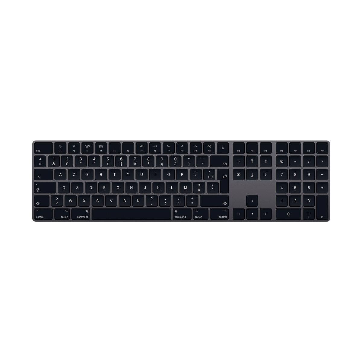 Apple Magic Keyboard clavier sans fil avec pavé numérique gris sidéral ...