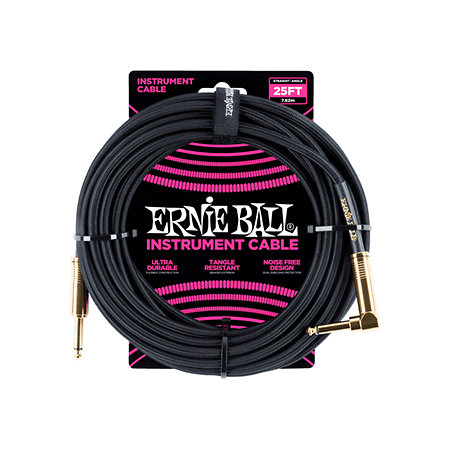 Ernie Ball 6058 Jack jack coudé 7 62m noir