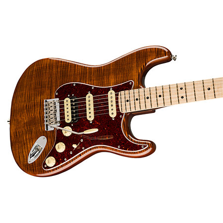 Rarities Flame Top Stratocaster Golden Brown Fender
