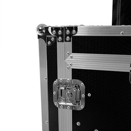 Flight case Mixer/Rack 16U roller Plugger Case