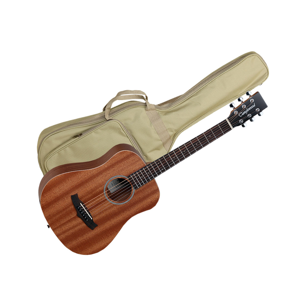 Tanglewood Winterleaf TW2T CN Travel Guitar + housse Guitare Folk