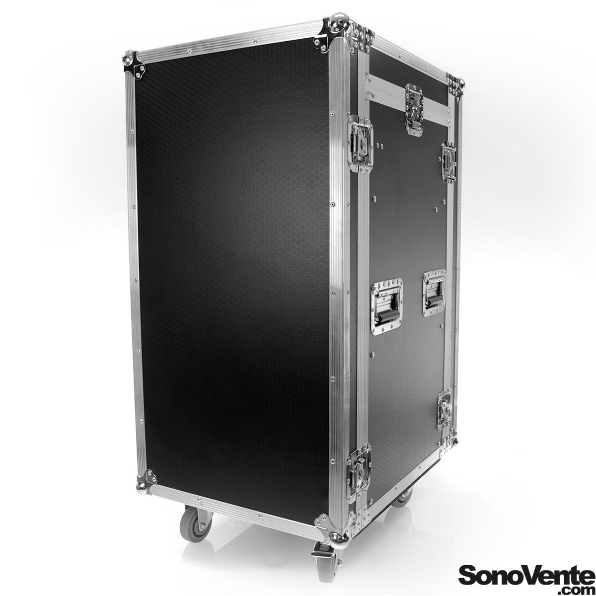 Flight Case Rack 19" 16U Walkasse - Ultra-robuste, Multiplis 6mm, Loquets Verrouillables, Poignée ABS - 8