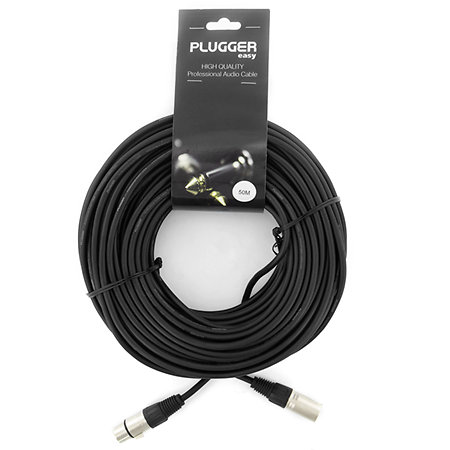 Plugger Câble XLR Femelle 3b - XLR Mâle 3b 50m Easy