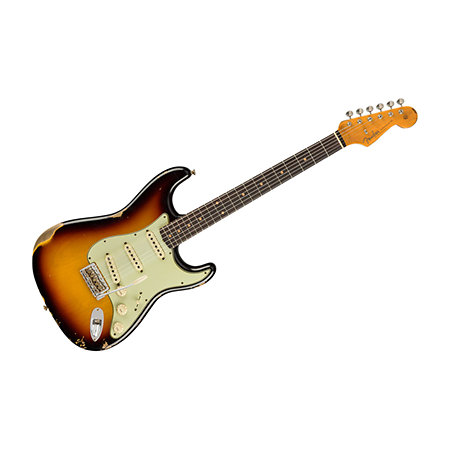 Fender 1959 Stratocaster Heavy Relic RW Aged 3 Color Sunburst