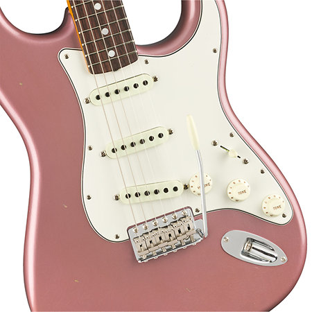 1965 Stratocaster Journeyman Relic RW Aged Burgundy Mist Metallic Fender