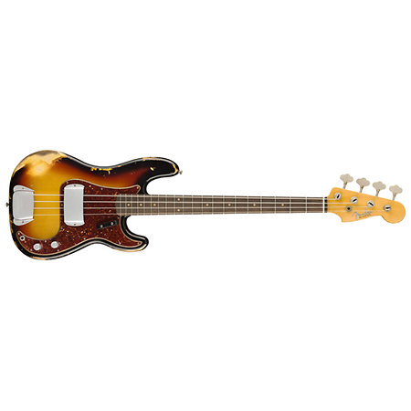 Fender 1960 Precision Bass Heavy Relic RW 3 Color Sunburst