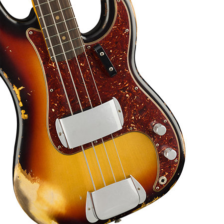 1960 Precision Bass Heavy Relic RW 3 Color Sunburst Fender
