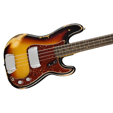1960 Precision Bass Heavy Relic RW 3 Color Sunburst Fender