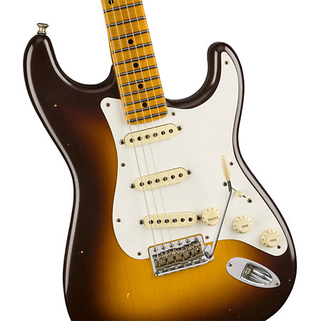2019 Postmodern Stratocaster Journeyman Relic MN Wide Fade Chocolate 2 Color Sunburst Fender