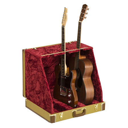 Classic Series Case Stand Tweed 3 Guitars Fender