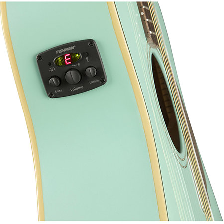 Fender Malibu Player Aqua Splash + Acoustasonic 15