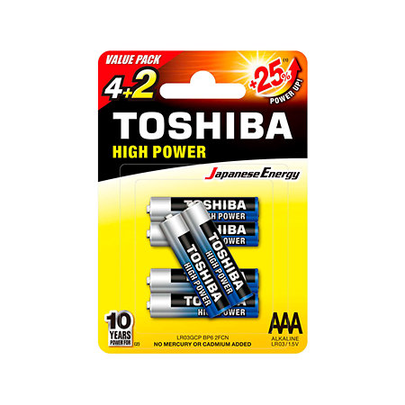 Toshiba Piles LR03 - Pack de 6