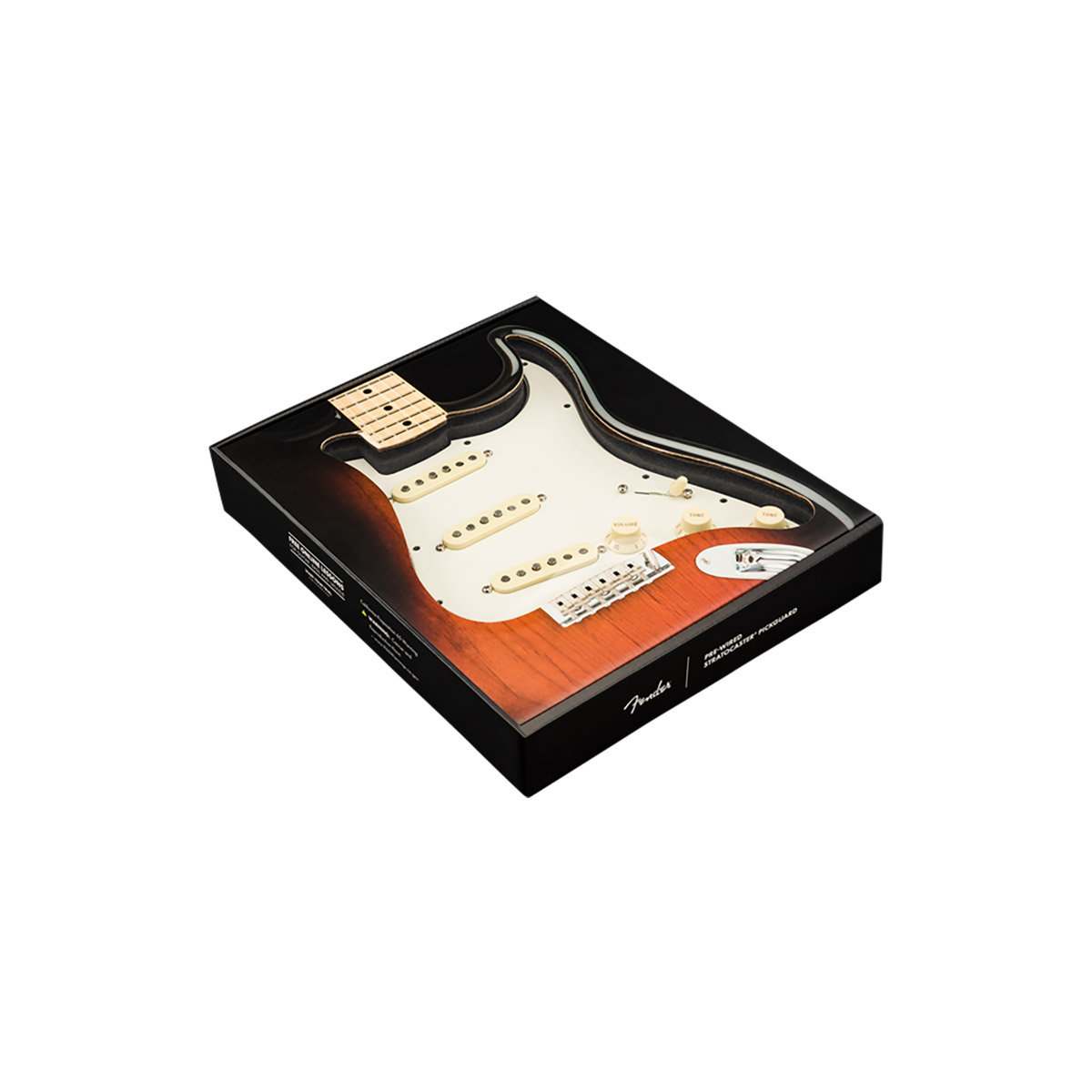 FLEOR Plaque de pickguard 11 trous style SSS avec boutons de contrôle du volume de la tonalité 2T1 V et embouts de commutateur à bascule pour pièces STcaster, rayures fauve FLEOR Plaque de pickguard 11 trous style SSS avec boutons de contrôle du volume de la tonalité 2T1 V et embouts de commutateur à bascule pour pièces STcaster, rayures fauve