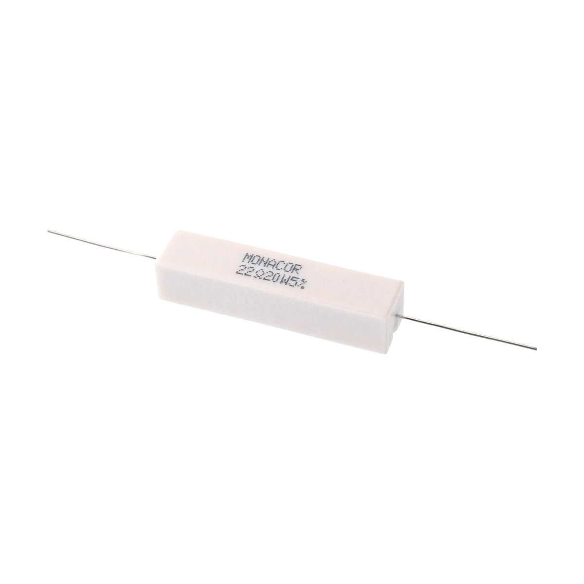 Résistance Ciment Monacor LSR-220/20 - 22 Ω, 20W, Pour Crossover Audio Et Charge - 2
