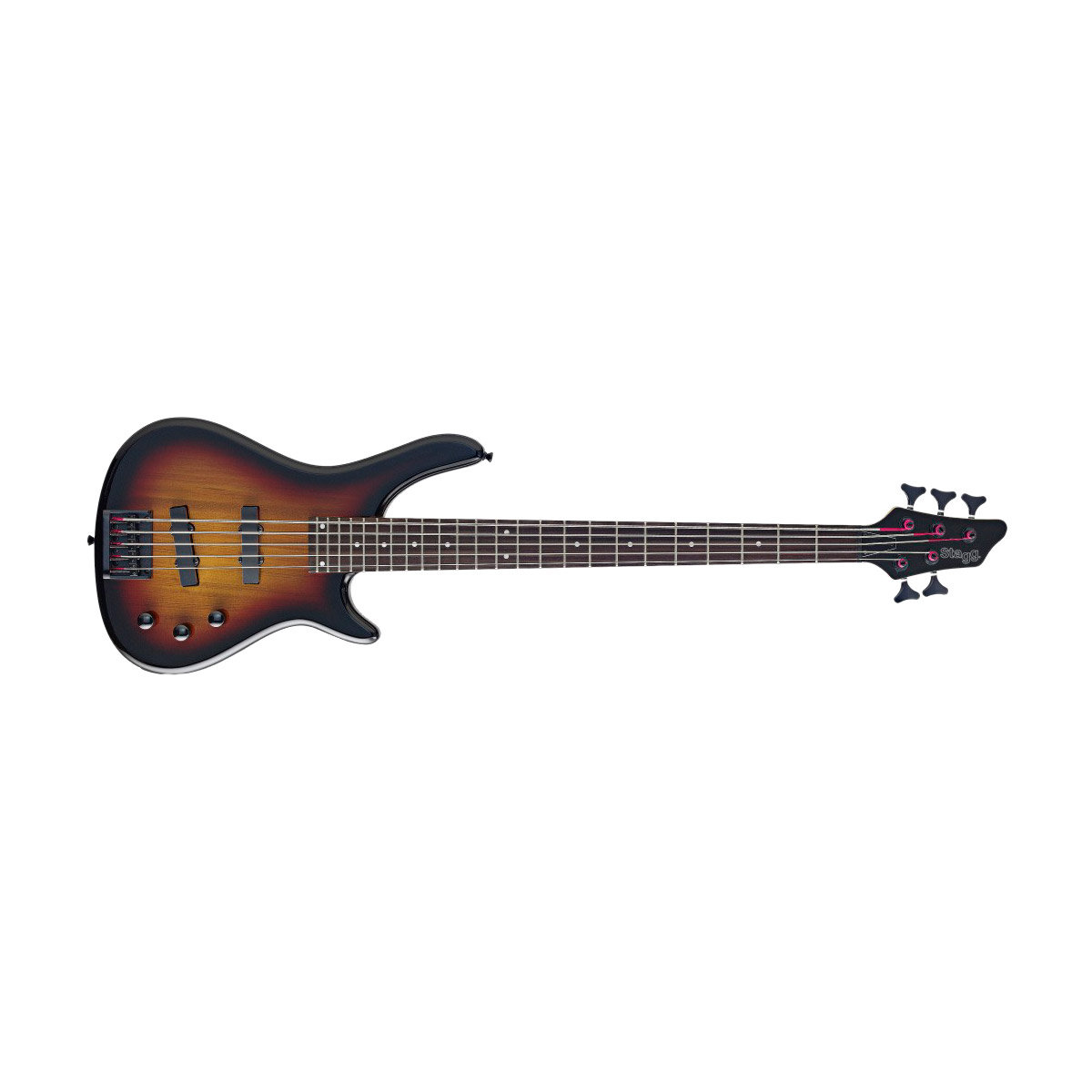 Guitare Basse électrique Stagg Fusion Sunburst - 4 Cordes, Micros JB Et PB