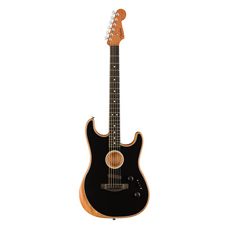American Acoustasonic Stratocaster Black Fender