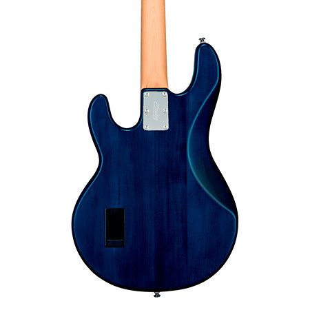 StingRay RAY4 Transparent Blue Satin Sterling by Music Man