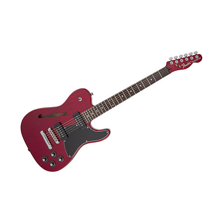 Fender Jim Adkins JA-90 Telecaster Thinline Laurel Crimson Red Transparent