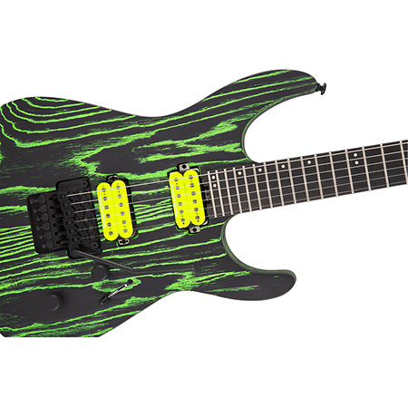 Pro Series Dinky DK2 Ash Ebony Green Glow Jackson