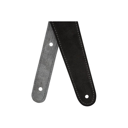 2" Suede Strap Black/Gray Reversible Fender