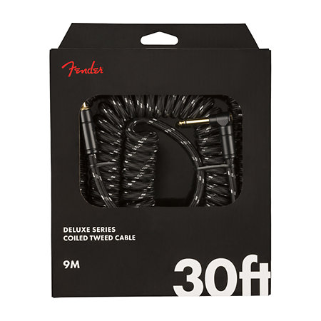 Fender Deluxe Coil Cable 9M Black Tweed