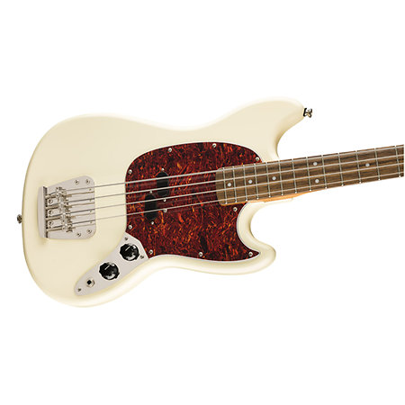 Classic Vibe 60s Mustang Bass Laurel Olympic White Squier by FENDER