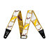 Weighless 2" Monogrammed Strap White/Brown/Yellow Fender