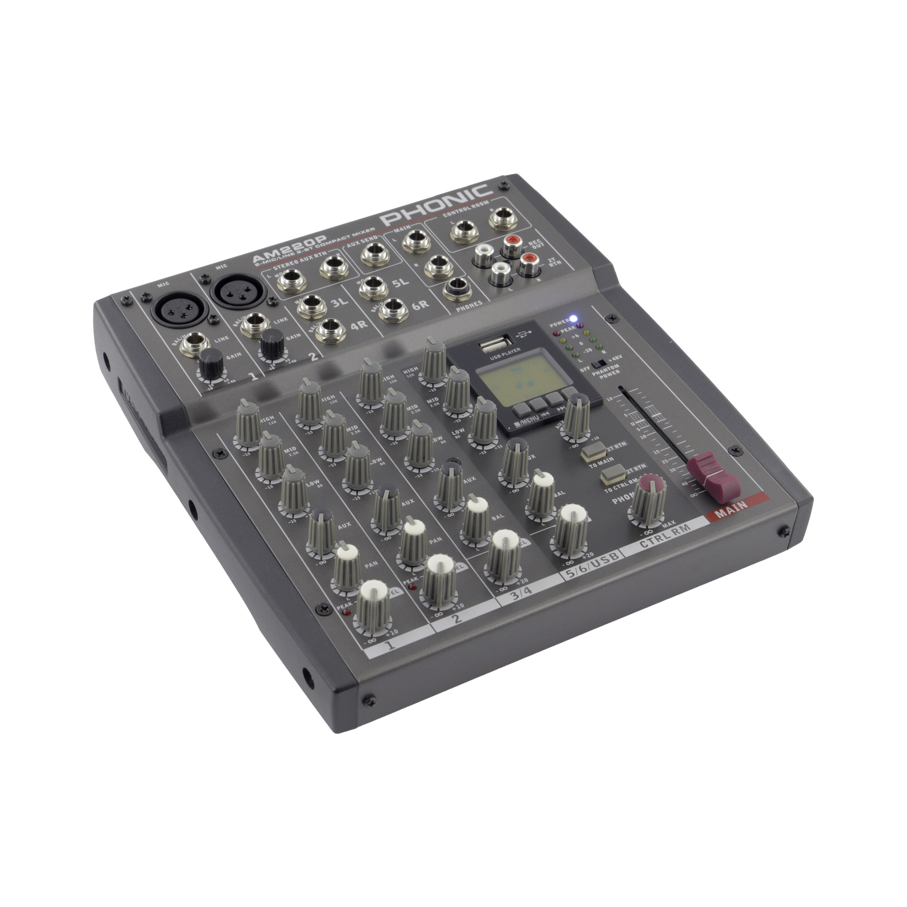 Phonic Am 220p Console De Mixage Analogique 7574